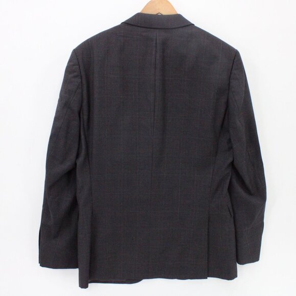Hugo Boss Blazer Mens Gray Plaid Boss Selection Two Button Front Drago Lined 38R - Picture 9 of 11